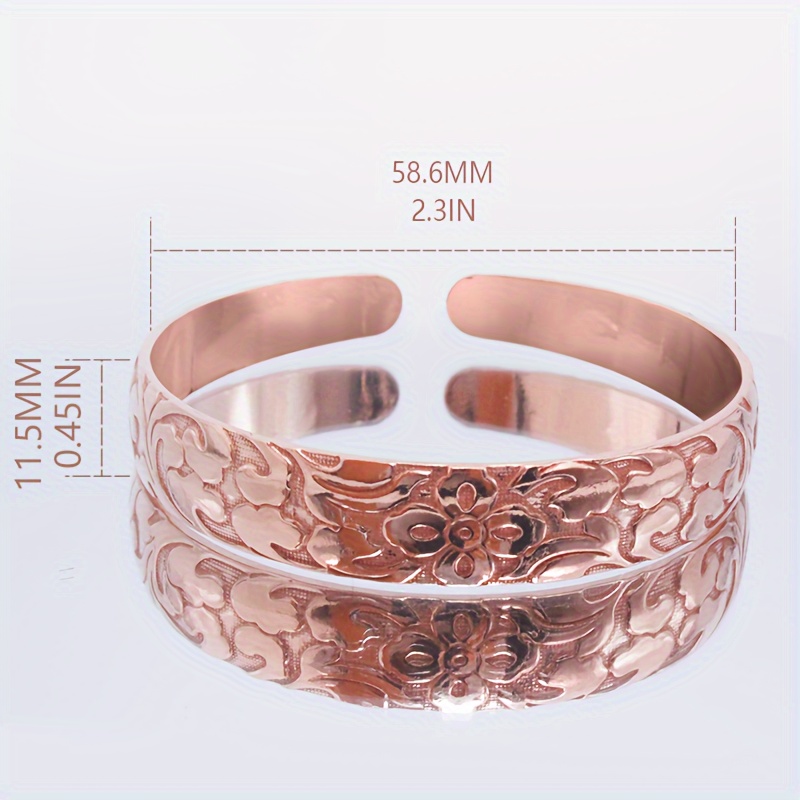 Bohemian Style Copper Women's Bangle Cuff Bracelet